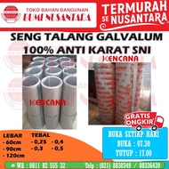 Seng Talang Galvalum Anti Karat MERK KENCANA SNI SENG GALVALUM METERAN