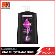 Dầu Gội Sunsilk Óng Mượt Rạng Ngời (Đen) Chai 1400G