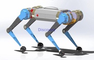 Doggo MIT Mekanik Anjing Mini Cheetah Kit ODrive SimpleFOC Robot Robot