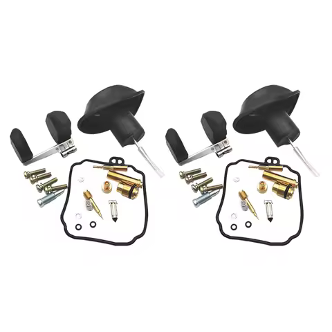 2X Motorcycle Carburetor Repair Kit Motorcycle Carburetor Piston Float Gasket Kit For Yamaha Virago 