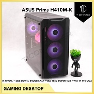 INVASION H-10 ASUS Prime H410M-K Intel i7-10700 16GB RAM 500GB SSD GTX 1650 SUPER 4GB Win 11 Pro Use