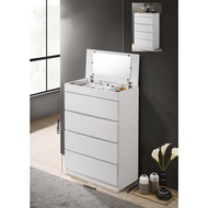 SOFI Chest Drawer With Mirror /Cabinet/Almari Baju /Wardrobe/ almari laci