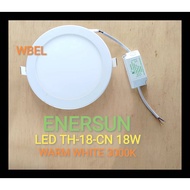 [STOCK CLEARANCE] ENERSUN LED ROUND DOWNLIGHT 18W WARM WHITE 3000K [TH-18-CN] - CUTOFF SIZE: 175MM /
