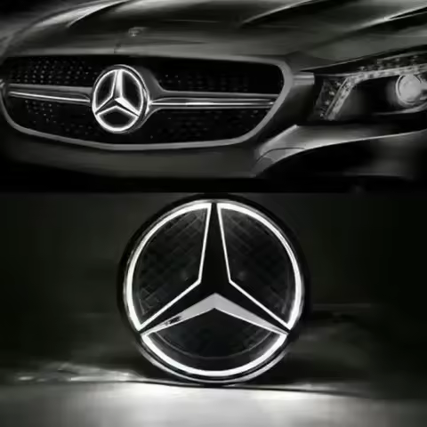 Car Front Grilled Star Emblem LED For Mercedes W205 W212 W213 W204 W166 CLA W253 A W176 W177 C W204 