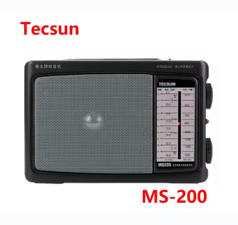 Original TECSUN MS200 MS-200 Radio FM MW SW Radio Multiband Radio Receiver Dual Conversion Portable 