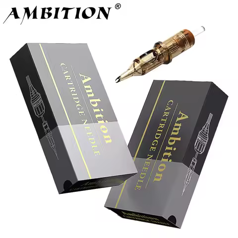 Ambition Premium 20pcs RL/RM/RS Tattoo Cartridge Round Liner Shader Curved Magnum Tattoo Needle 1RL 