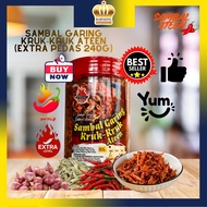 Original Sambal Garing Kruk Kruk Ateen (Extra Pedas) (240g) by Ateen Kitchen