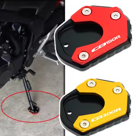 For Honda CB150R CB300R CB 150 300 R Motorcycle Kickstand Side Stand Foot Extension Pad LOGO CB150R/