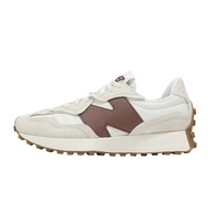 New Balance NB Casual Shoes 327 Men Women Shoes White Brown Retro Suede Rubber Sole Couple Shoes New