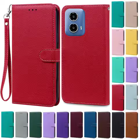 For Moto G34 5G Case Leather Wallet Flip Phone Case For Motorola G34 5G Case Book Cover For Moto G34