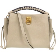 กระเป๋าถือ Mulberry รุ่น Small Iris สภาพดีเยี่ยม หูหิ้วถักเปีย HH6267 000Z671 หนังลายเม็ดเล็ก หนังลู