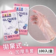 【日本BITOWAY】拋棄式多用途防護加厚觸控手套-100入(非醫用)