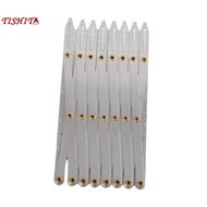 [tishita] Expanding Sewing Gauge Multifunctional Steel Buttonhole Spacer for DIY Curtain Pleats Wood