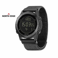 Digital Watch For Men 45mm Zinc Alloy Bezel Nylon Strap 50m Water Resistant North Edge Litecore Gift