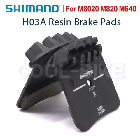 Shimano H03A Resin Brake Pads Ice Tech Cooling Fins Bicycle Disc Brake Pad For BR‑M8020 M820 M640 4‑