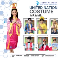 Austee 2025 United Nation Costume and Traditional Costumes for Boys and Girls Mexico Indonesia