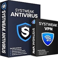 Systweak Antivirus and VPN for Windows 1 PC, 1 Year | Real-Time Protection | Private Browsing and IP