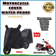 ☪ EURO RAPIDO 110 | Waterproof Sunproof Motorcycle Cover Outdoor Motorbike Rain Cover | COD