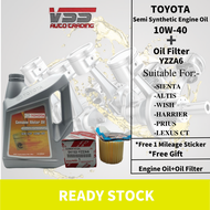 Toyota Semi Synthetic SN/CF 10W40 Engine oil + FOC Oil Filter Toyota YZZA6