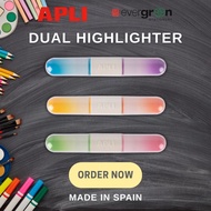 [SG] APLI Mini Dual Highlighter [Evergreen Stationary]