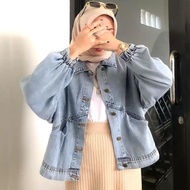 VINTAGE PREMIUM JEANS JACKET // VINTAGE OVERSIZE JEANS JACKET // WOMEN'S OVERSIZE JEANS JACKET