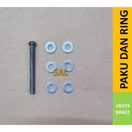 Paku dan Ring Cross Brace Scaffolding Steger