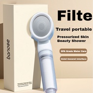 Travel Portable Supercharged Filtering Shower Head Shower Head Bath Faucet Hotel Travel Shower Skin 