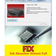 CANON G4010 WASTE INK ABSORBER RESET IC