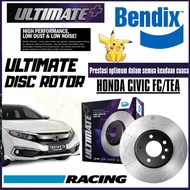 Bendix Ultimate Front And Rear Set Disc Rotor  Honda Civic FC/TEA 2016 BR2540 ULT+ BR2541 ULT+