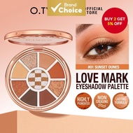 O.TWO.O Matte Eyeshadow 9   O.TWO.O Palet Pembayang Mata Matte 9 Warna Pigmen Tinggi