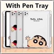 【Crayon Shin-chan】For 2021 ipad 9th generation case 8th 7th iPad 10.2 case with pencil holder Pro 11 12.9 Cover 2018 5th 6th cover 9.7 tablet 10.5 air 3 ipad case with pen slot Min