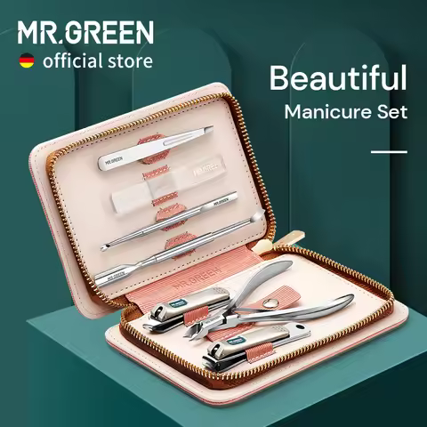 MR.GREEN Manicure Set Pedicure Sets Nail Clippers Tools Stainless Steel Professional Nail Scissors C