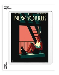 法國 Image Republic 畫報/ 紐約客雜誌封面復刻系列/ 窗台的女子/ 30X40CM