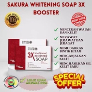 3X Whitening Booster Sakura Soap 🔥 BACA🚀🚀🚀ORIGINAL Sabun Putih