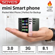 SOYES S23 PRO Mini Android Phone 2GB+16GB Dual SIM 3G Small Backup Mobile Phone
