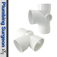 Murah UPVC Tee Pvc Pipe 160 White Pvc Upvc Fitting Paip Upvc Plumbing Upvc Pipe Kerja Paip 1Pcs