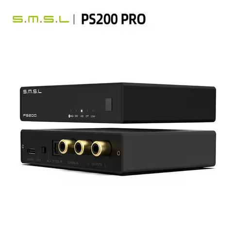 SMSL PS200 PRO Decoder Multifunctional Audio Converter DAC Hi-Res MQA DSD512 Dual ES9039Q2M Decoder 