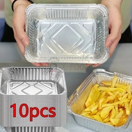 10pcsAluminum Foil Tray Thickening Loaf Pan Food Grade Rectangle/Pan/ Square Tin Foil Tray