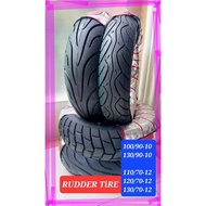 ♞,♘Rudder &amp; Beast Tubeless Tire 100/90-12, 110/90-12, 110/70/12, 120/70/12, 130/70/12