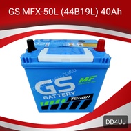 GS Battery รุ่น MFX-50L (44B19L)  แบตเตอรี่รถยนต์ แบตเตอรี่รถเก๋ง กึ่งแห้ง