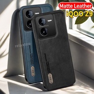 IQOOZ9 Luxury Leather Casing For Vivo IQOO Z9 X Turbo Z9X Z9Turbo IQOOZ9X IQOOZ9Turbo 5G Matte Retro