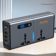 12V/24V To AC 220V Auto Converter Type-C USB Fast Charging Car Inverter Power Adapter Digital Displa