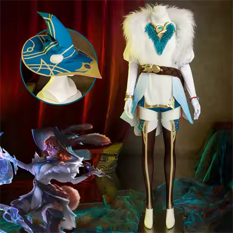 League of Legends LOL Aurora Cosplay Costume Women Fancy Uniform Suit Full Set Helloween Party Outfi