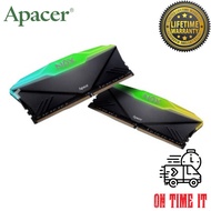 Apacer NOX RGB DDR4 16GB 3200MHZ PC3200 2X8GB Dual Channel Gaming Peformance Desktop PC Ram (GD2.182