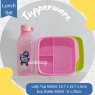 Tupperware Lunch Box Set Lunch Box Drinking Bottle Eco Bottle Square Lolly Tup AC