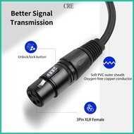 CRE Professional D Type Xlrs Male To Female Panel Mount Adapter Cable 60cm 23 62in