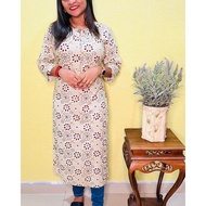 kurtis **heavy rayon milky white kurtis ** new arrival **ready stock