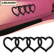 LAKAMIRY Trunk Tail Label Badge, ABS Plastics Heart-shaped Love Heart Logo Rear, Personality Emblem 