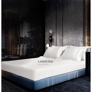 Ga Giường Drap Lẻ Lụa Lavish Silk cao cấp mát lạnh hàng loại 1 - Trắng