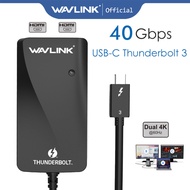 Wavlink Thunderbolt 3 40Gbps UTA01H Fast Type C To Dual HDMI Display Adapter For 4K 5K Monitor Lapto